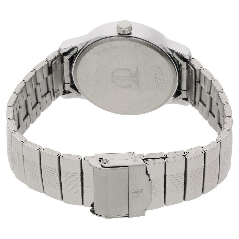 Titan Quartz Analog with Day and Date Silver Dial Stainless Steel Strap Watch for Men-NS1580SM03/NT1580SM03 - Image 5