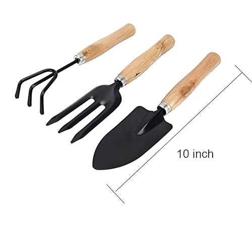 Garth Gardening Combo - Big Sized Hand Cultivator, Small Trowel, Garden Fork (Set of 3) - Image 3