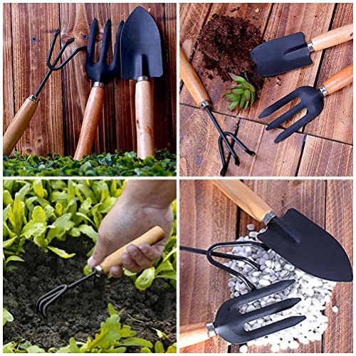 Garth Gardening Combo - Big Sized Hand Cultivator, Small Trowel, Garden Fork (Set of 3) - Image 2