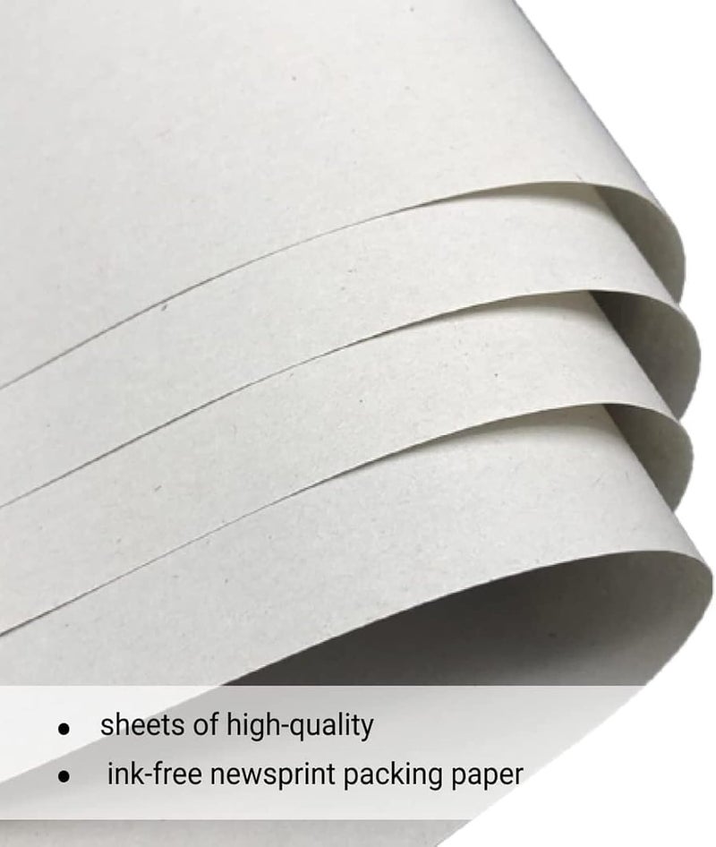 Shinok Large Packing Paper Sheets for Moving 31in x 21.5 in, 100 Sheets Newsprint Packing Paper for Moving Supplies, Shipping, Wrapping and Box Filler 4.3Lbs - Image 3