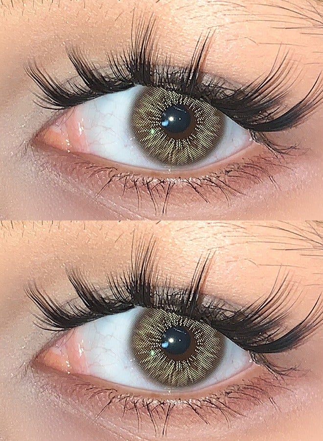 سيدة جديدة عدسات لاصقة ملونة بنية من فريش ليدي للاستخدام السنوي - Image 2