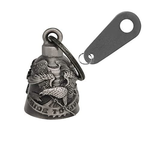 GARGOYLE BELLS Motorcycle Bell with Hanger for Biker Good Luck Biker Bells Motorcycle Accessories Key Chain with Delicate Luck Bell - Image 1