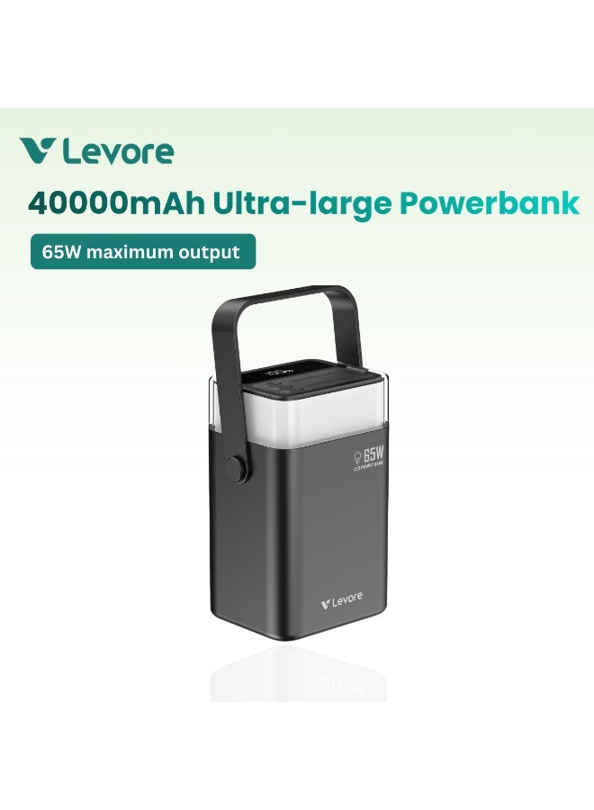 LEVORE 40000mAh 65W Ultra-large Powerbank (Model LP721-GY) - Image 1