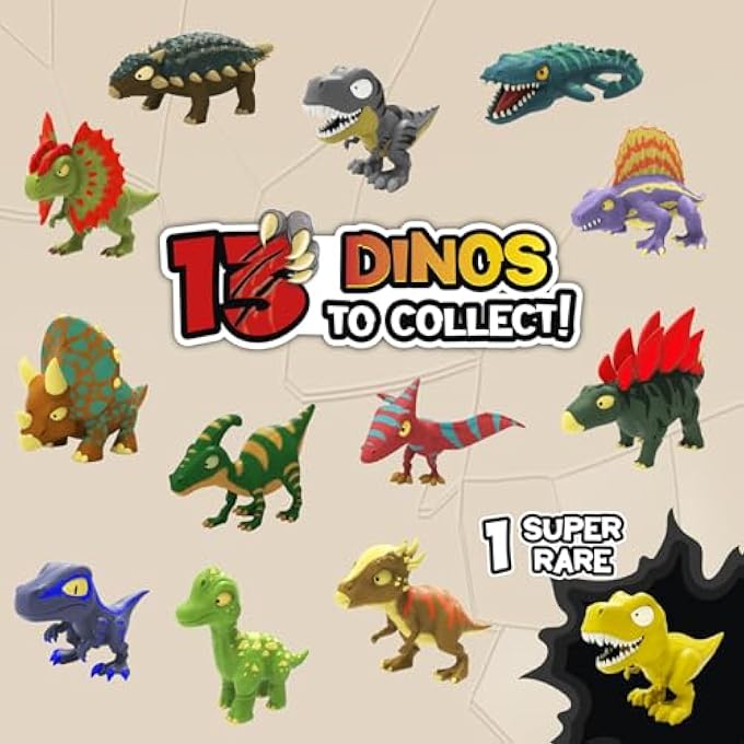 CRAZE Magic Slime Set of 3-3 x Dinorex Capsules with Slime Children and Collectable Dinosaur Figures - 13 Dinosaurs to Collect, 3 Included - Image 3