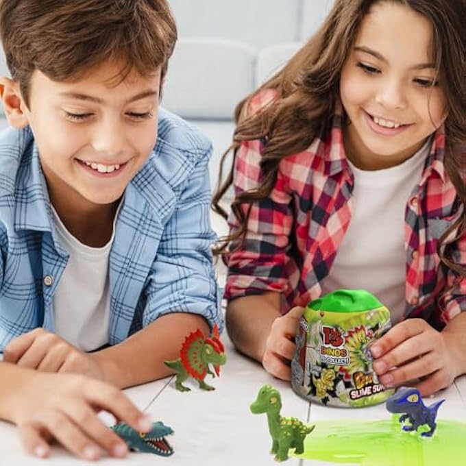 CRAZE Magic Slime Set of 3-3 x Dinorex Capsules with Slime Children and Collectable Dinosaur Figures - 13 Dinosaurs to Collect, 3 Included - Image 4