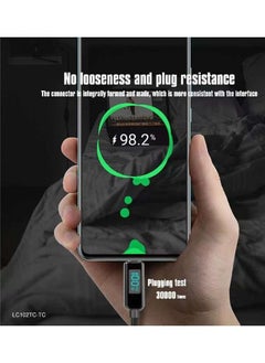 Lenyes Display Fast Charging Data Cable Type C to C 1 Meter, 100W  - Image 3