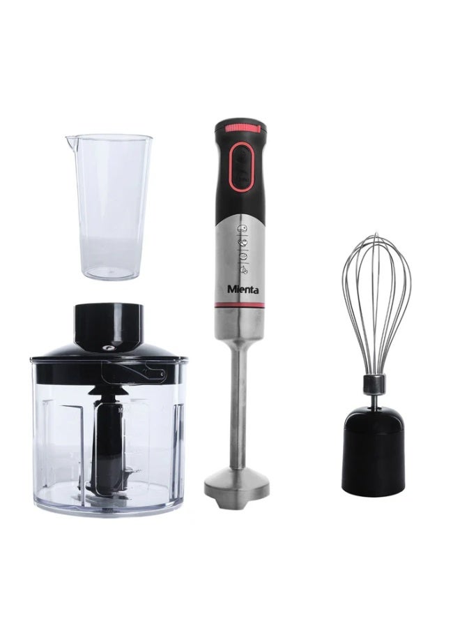 ميانتا هاند بلندرميانتا5/1 قوة1000وات-سرعات متعددة-وعاء سعة700مل-قطاعه سعه500 ملل-ذراع و شفرات من االستانلس ستيل - Image 4