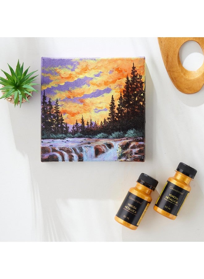 Granotone Acrylic Venezia Metallic Colour 24 Carats Gold 50 Ml Extra Sheen Non Fading Indoor/Outdoor Non Toxic Multi Surface Pro Artist Hobby Painters & Kid Made In India - Image 4