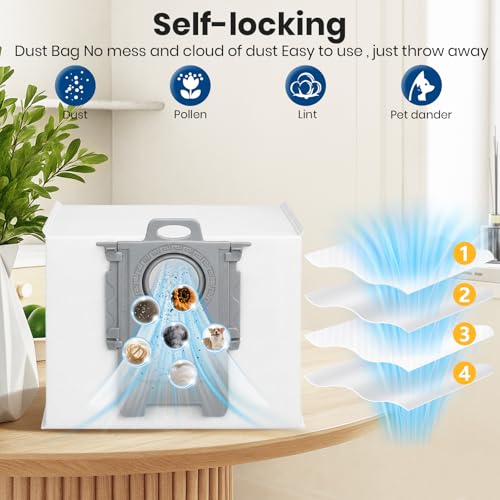 BUXEBUX 20-Pack Q7 M5+, Q5+ Replacement Dust Bags for Roborock Q5 Max+, Q5 Pro+, S8,S7 Pro Ultra, S7MaxV Ultra, S8+, Q7,Q8 Max+, Q10 S5+,Q10 X5+ Vacuum Bags for Roborock, Disposable Dust Bags - Image 5