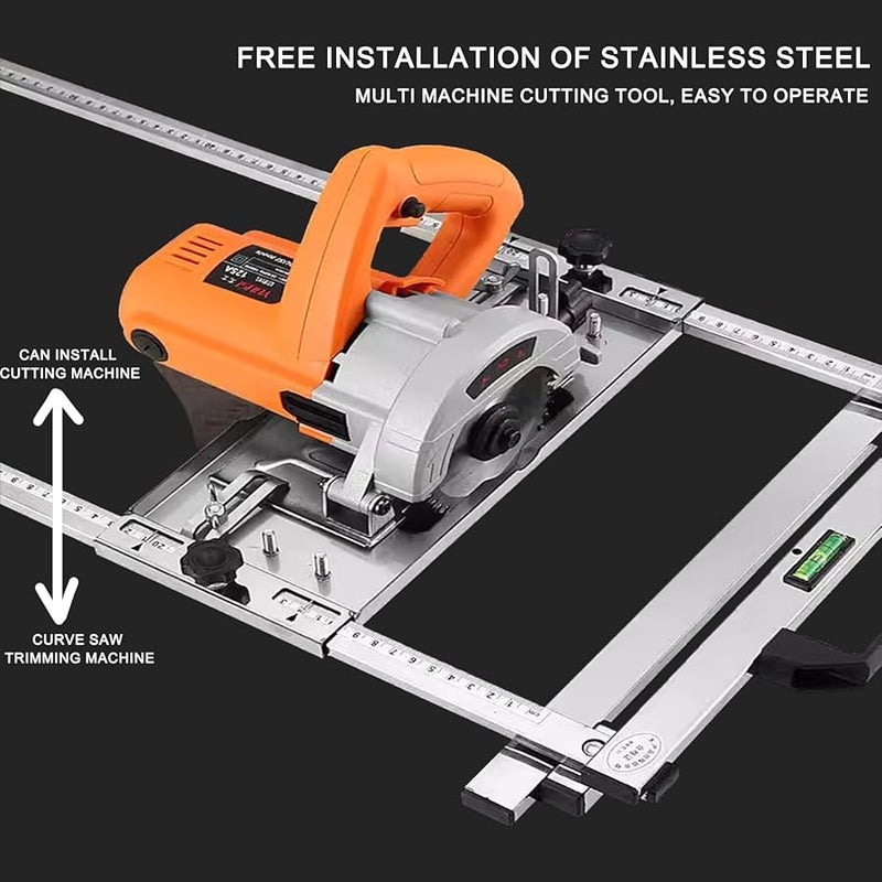 Circular Saw Guide Rail Set 550mm Multi Function Edge Guide Board Cutting Tool - Image 5