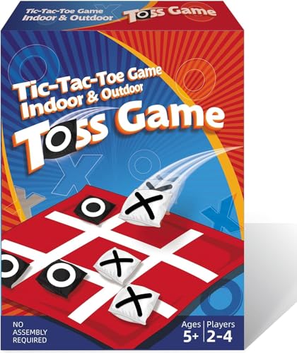 PJDRLLC Giant Tic Tac Toe Bean Bag Toss Outdoor Camping Backyard Lawn Games for Kids Adults Large Indoor Family Games for Christmas Party - Image 1