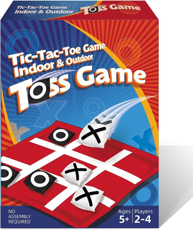 PJDRLLC Giant Tic Tac Toe Bean Bag Toss Outdoor Camping Backyard Lawn Games for Kids Adults Large Indoor Family Games for Christmas Party - Image 2