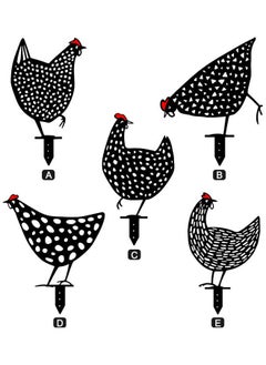 NIBEMINENT Rooster Garden Silhouette Stake Black 33.00 x 0.20 32.00cm  - Image 3