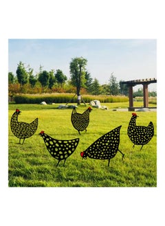 NIBEMINENT Rooster Garden Silhouette Stake Black 33.00 x 0.20 32.00cm  - Image 5