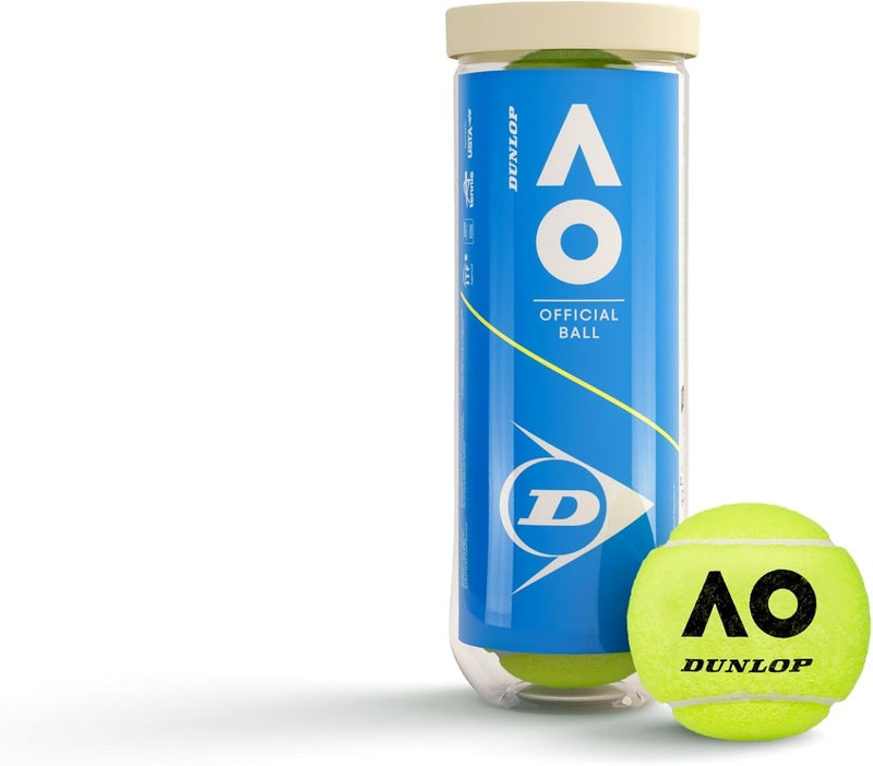 Dunlop Sports Dunlop Tennis Ball Australian Open - Official Ball for Clay, Hard Court and Grass - Image 1