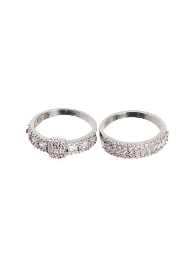 Akher el Ankoud - Twins Silver Ring - Image 1