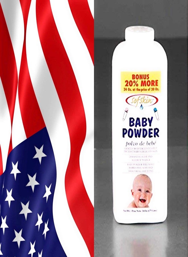 SOFSKIN (USA Brand) BABY POWDER (Perfumed) 675 gm & BABY PETROLEUM JELLY (Perfumed) Anti Diaper Rash 170 gm COMBO - Image 5