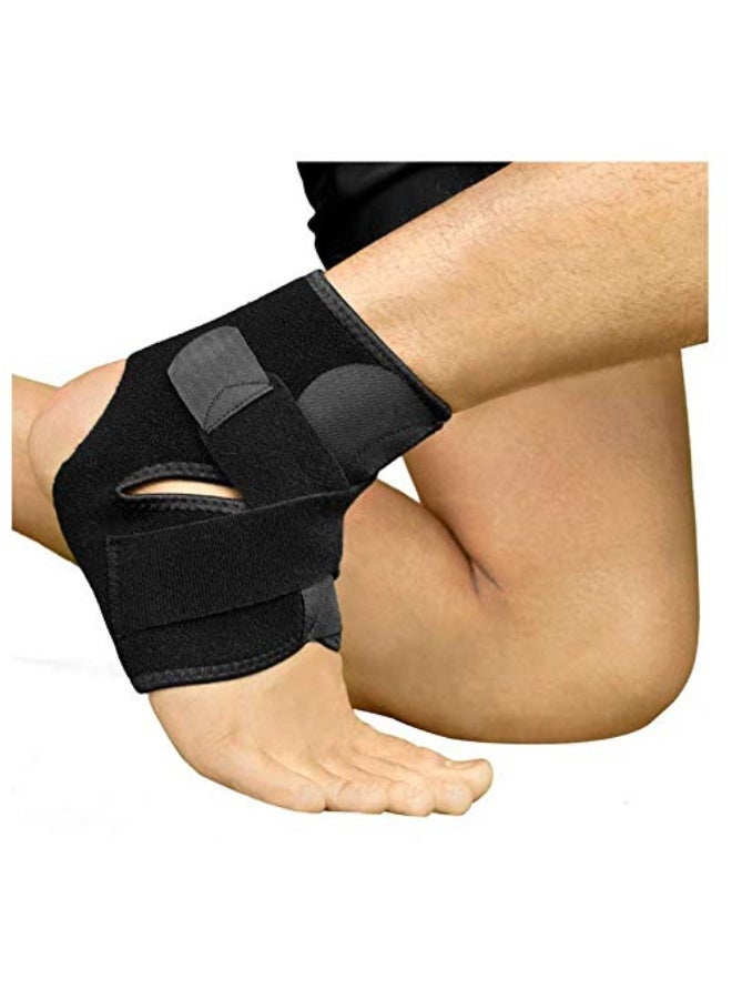 دعامة الكاحل المصنوعة من النيوبرين القابل للتنفس - كم ضغط قابل للتعديل للالتواءات والشد والتورم وآلام المفاصل والتعافي من الإصابات - مثبت كاحل خفيف الوزن للرجال والنساء - Image 3