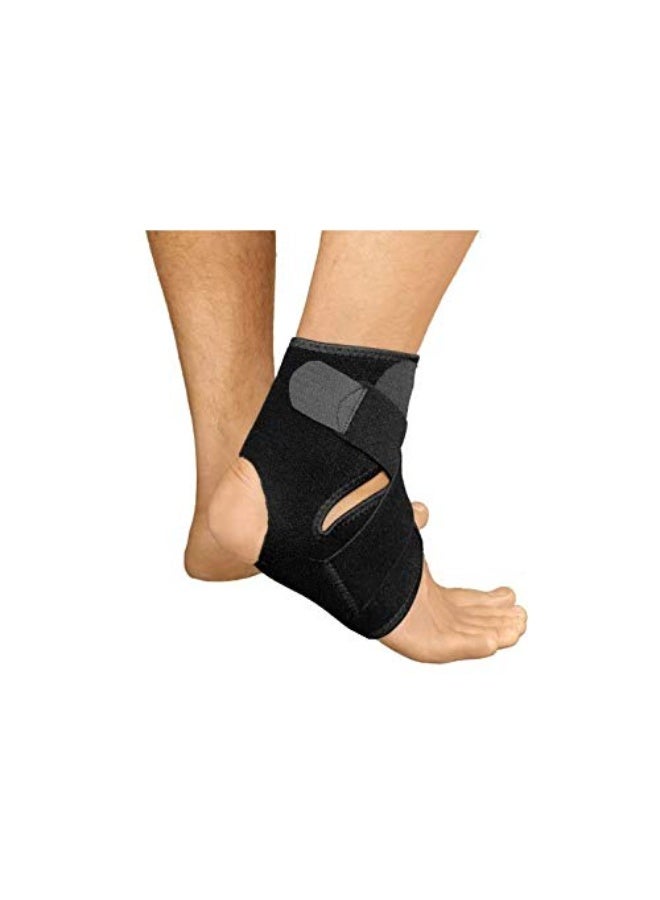 دعامة الكاحل المصنوعة من النيوبرين القابل للتنفس - كم ضغط قابل للتعديل للالتواءات والشد والتورم وآلام المفاصل والتعافي من الإصابات - مثبت كاحل خفيف الوزن للرجال والنساء - Image 2