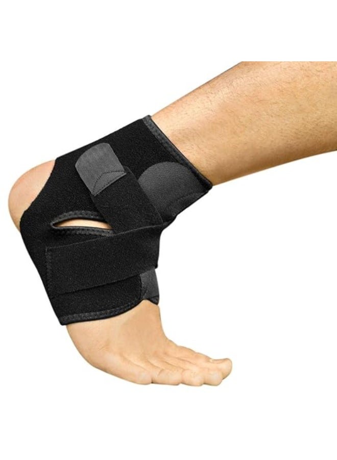 دعامة الكاحل المصنوعة من النيوبرين القابل للتنفس - كم ضغط قابل للتعديل للالتواءات والشد والتورم وآلام المفاصل والتعافي من الإصابات - مثبت كاحل خفيف الوزن للرجال والنساء - Image 1