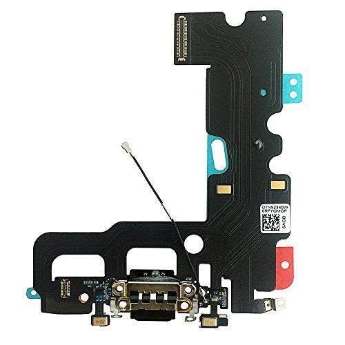 Johncase OEM USB Charging Port Dock Connector Flex Cable + Microphone + Cellular Antenna Replacement Part Compatible for iPhone 7 All Carriers (Black) - Image 4