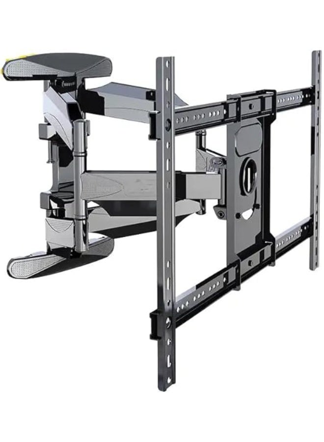 Full Motion Dual Arm TV Wall Mount for 55 to 85 Inch Screens – Heavy Duty Bracket Holds up to 68 kg – 140 Degree Swivel – Black - Image 3