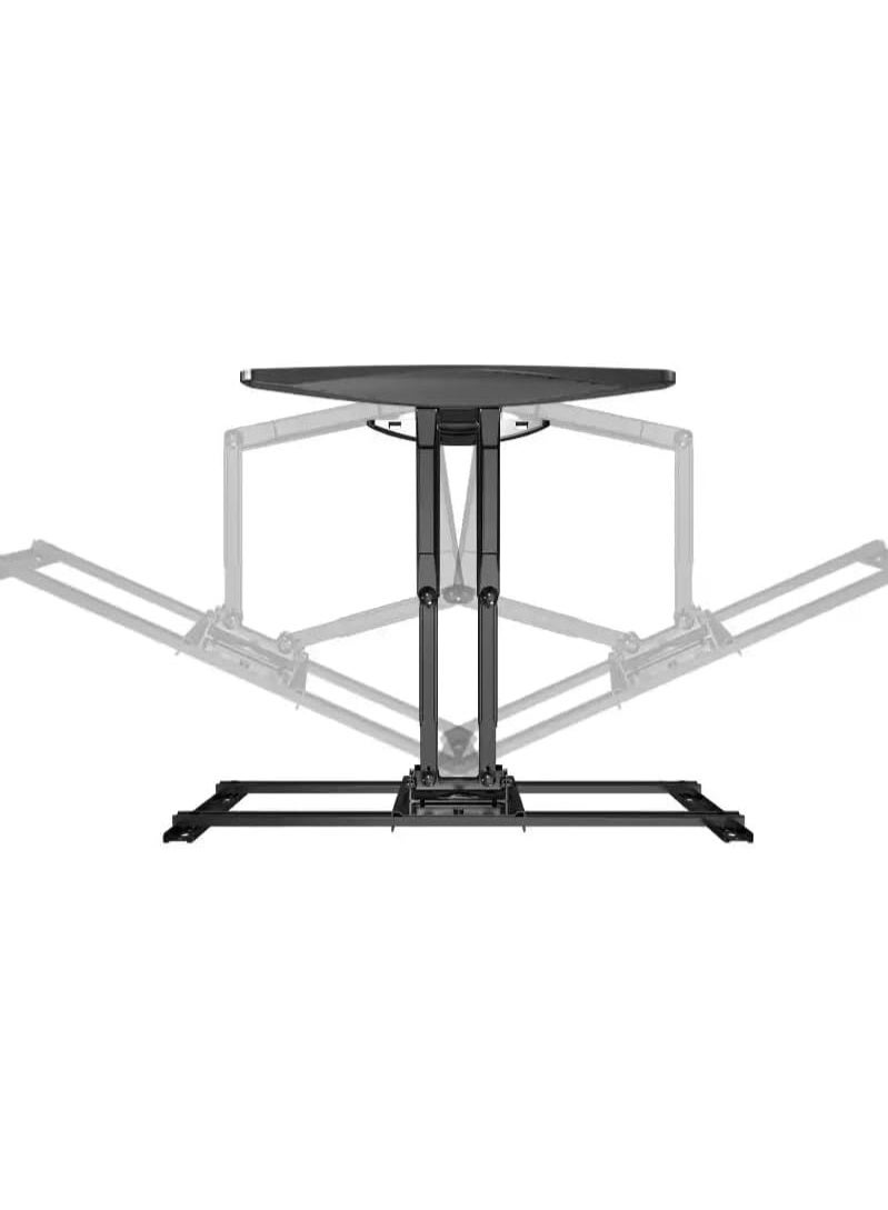 Full Motion Dual Arm TV Wall Mount for 55 to 85 Inch Screens – Heavy Duty Bracket Holds up to 68 kg – 140 Degree Swivel – Black - Image 2