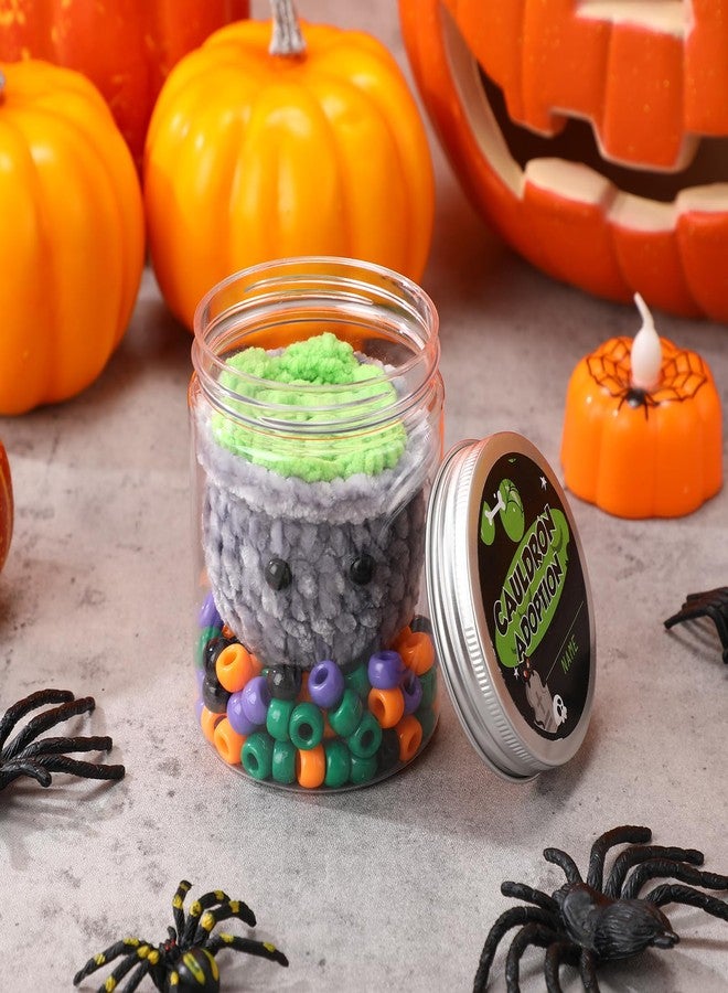 Poen Cauldron Desk Toy Operation Christmas Gift Crochet Cauldron DIY Toy Plush Handmade Doll Spooky Creepy Horror Gift for Adult Women Office Christmas Party Decor - Image 5