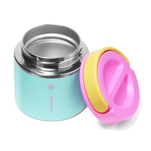 ThermoFlask Insulated Food Jar with Leakproof Lid (20 oz, Tropical Sunset) - Stainless Steel Food Containers for Hot & Cold Meals, Lunch, Soup & Snacks - Image 3