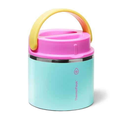 ThermoFlask Insulated Food Jar with Leakproof Lid (20 oz, Tropical Sunset) - Stainless Steel Food Containers for Hot & Cold Meals, Lunch, Soup & Snacks - Image 2