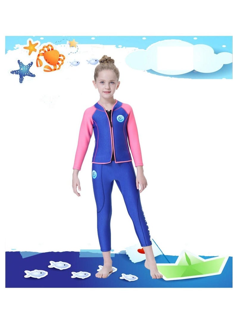Loquat Children's Warm Long Sleeved Cold Resistant Diving Suit - Image 1