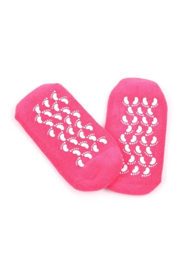 Generic Silicone Gel Socks 1 Pair for Moisturizing and Treating Cracked Feet - Multicolor - Image 4