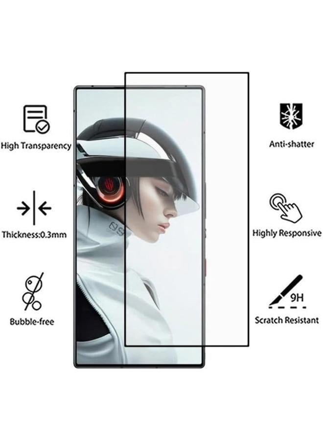 erorex 2 Pack Tempered Glass Compatible With Red Magic 9 Pro 9 Pro Plus Screen Protector 9H Hardness Hd Invisible Border Tempered Glass Film For Red Magic 9 Pro 9 Pro Plus  - Image 3
