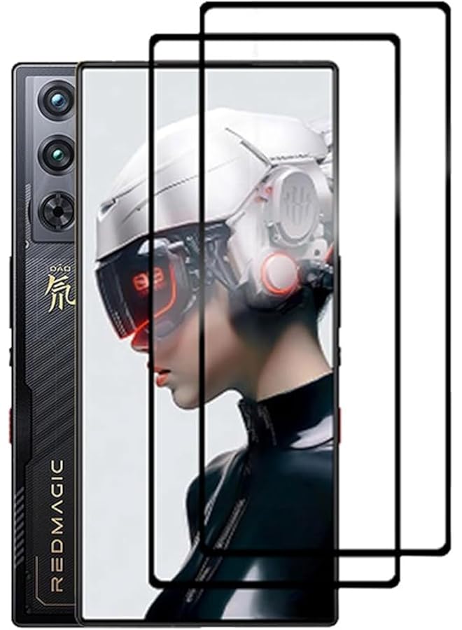 erorex 2 Pack Tempered Glass Compatible With Red Magic 9 Pro 9 Pro Plus Screen Protector 9H Hardness Hd Invisible Border Tempered Glass Film For Red Magic 9 Pro 9 Pro Plus  - Image 1