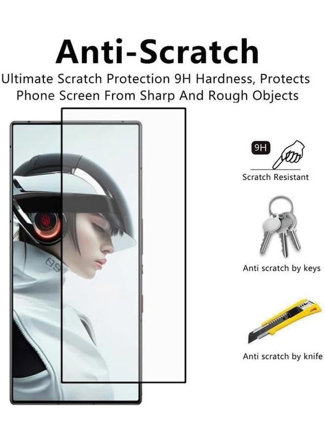 erorex 2 Pack Tempered Glass Compatible With Red Magic 9 Pro 9 Pro Plus Screen Protector 9H Hardness Hd Invisible Border Tempered Glass Film For Red Magic 9 Pro 9 Pro Plus  - Image 2