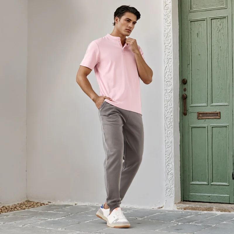 Splash FAV Regular Fit Henley Neck T-shirt