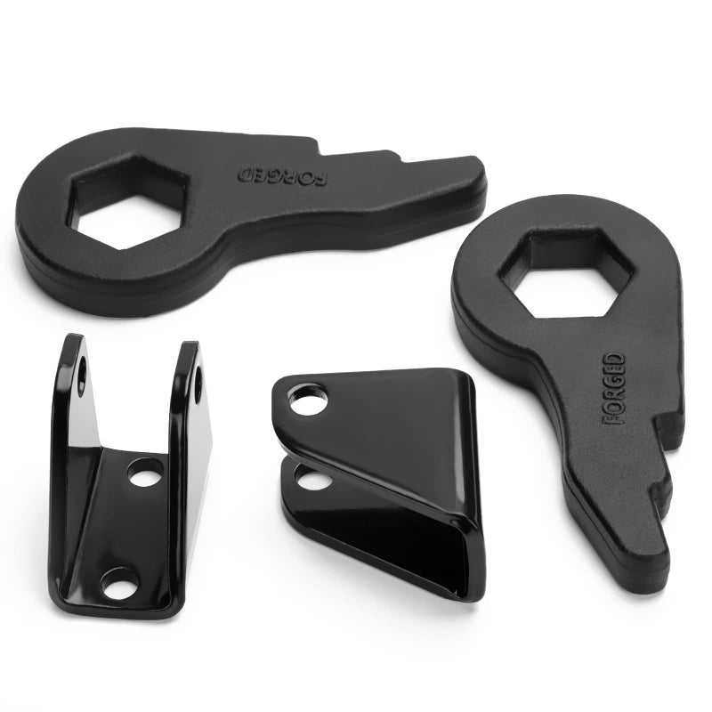 13 Inch Leveling Lift Kit Dynofit Torsion Bars Key with Shock Extender Brackets for 20012010 Silverado GMC Sierra 1500HD 2500 2500HD 3500 3500HD 2WD 4WD 8 Lug 13 Forged Suspension Lift Kit
