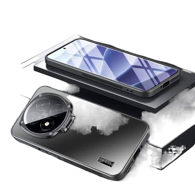 BB غطاء واقي، مقاوم للصدمات لـ Redmi Note 14 Pro، حماية من السقوط، Graphite Black TPU من مادة TPU باللون الأسود باللون الأحمر - Image 1