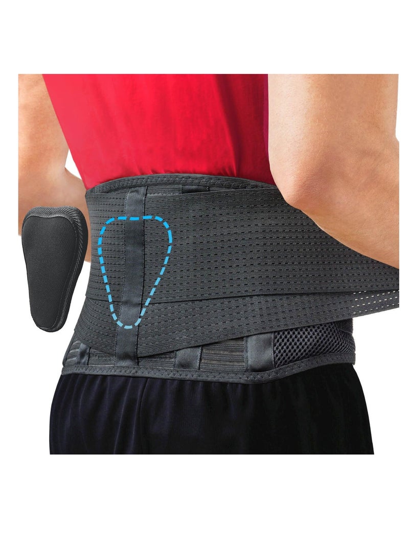 Back Brace for Lower Back Pain, Immediate Relief from Sciatica, Herniated Disc, Scoliosis, Breathable Design With Lumbar Support Pad, Back Support Brace for Home, Lifting, Work, XL - Image 1