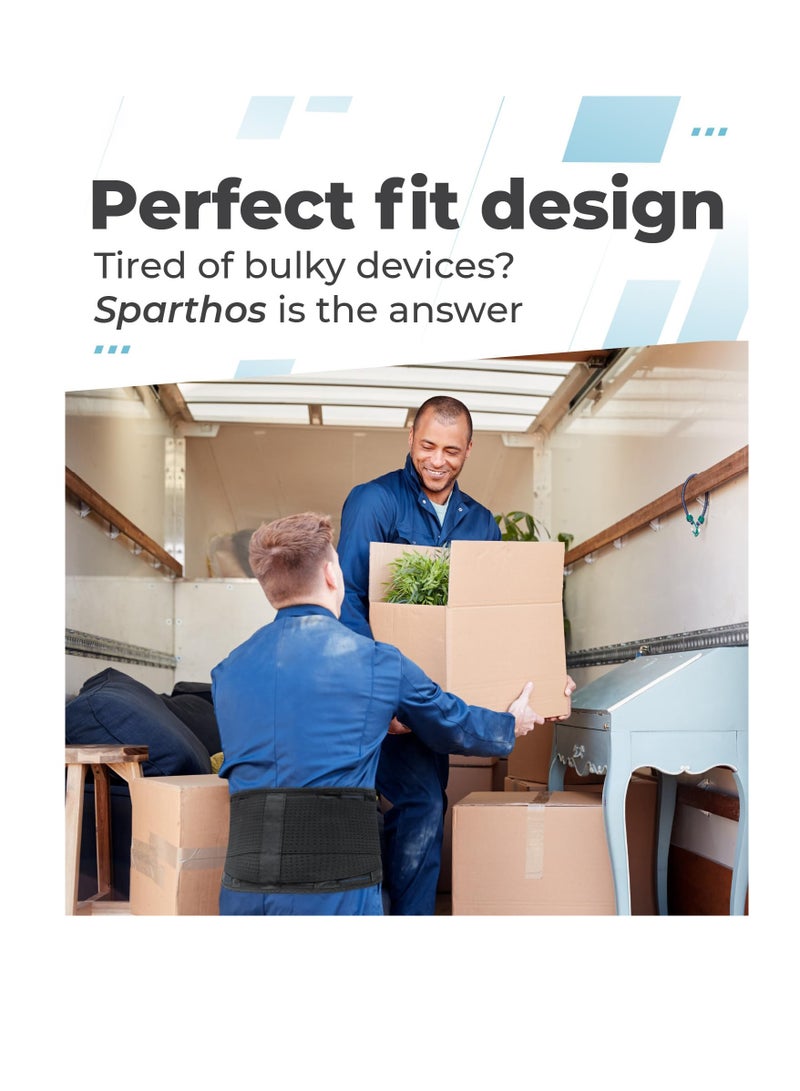 Back Brace for Lower Back Pain, Immediate Relief from Sciatica, Herniated Disc, Scoliosis, Breathable Design With Lumbar Support Pad, Back Support Brace for Home, Lifting, Work, XL - Image 4