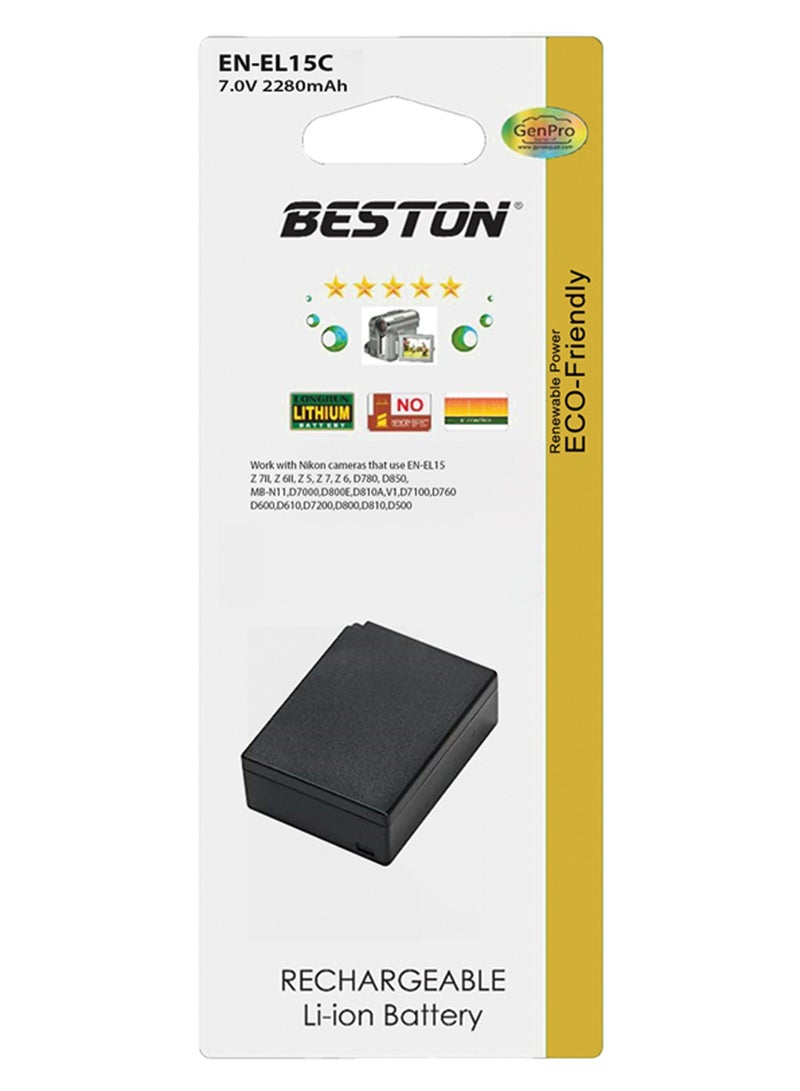 BESTON Beston EN-EL15c Camera Battery (2280mAh, 7.0V) - Image 1