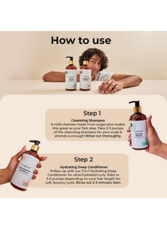 Fix My Curls Shampoo & Condition Bundle | To Cleanse, Clarify & Hydrate Curly, Dry & Wavy Hair | Sulphate & Silicone Free|Anti-Dandruff | 100Ml Each  - Image 3