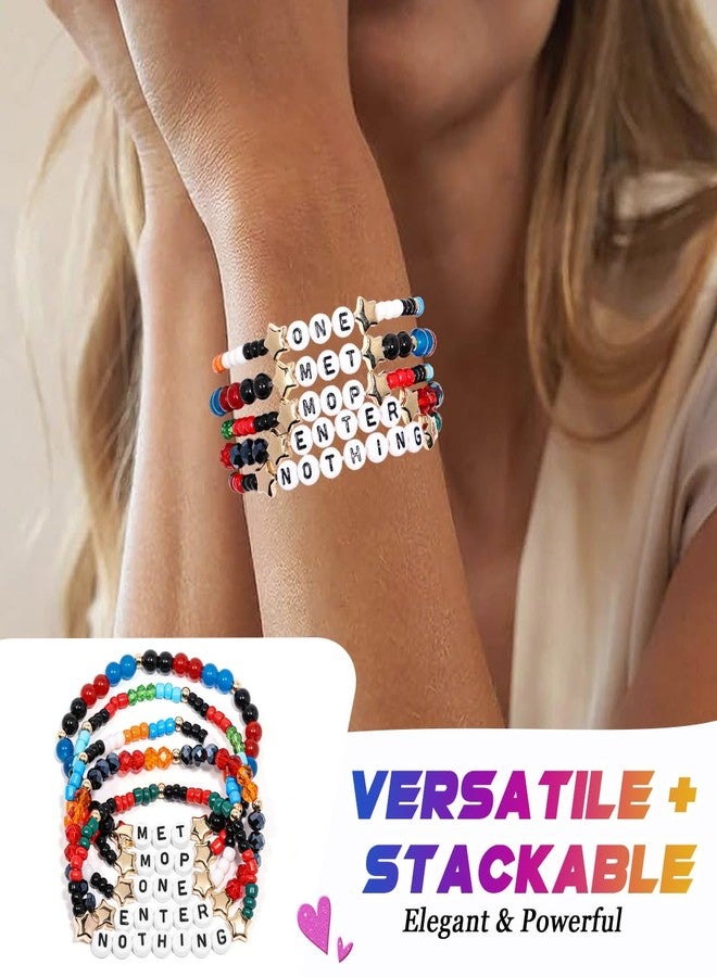 AICase for Metallica Merch Gifts Inspired Bracelets 5 Pcs Stackable Stretch Beaded Friendship Bracelets Concert Shirt Outfit Vinyl Poster Sticker Merchandise Gifts for Fans Women Birthday Christmas - Image 5