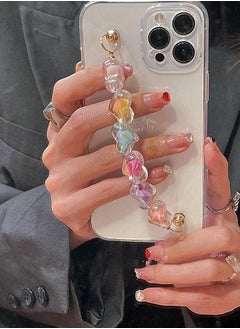 iPhone 12 Cover With a Colorful Hearts Chain