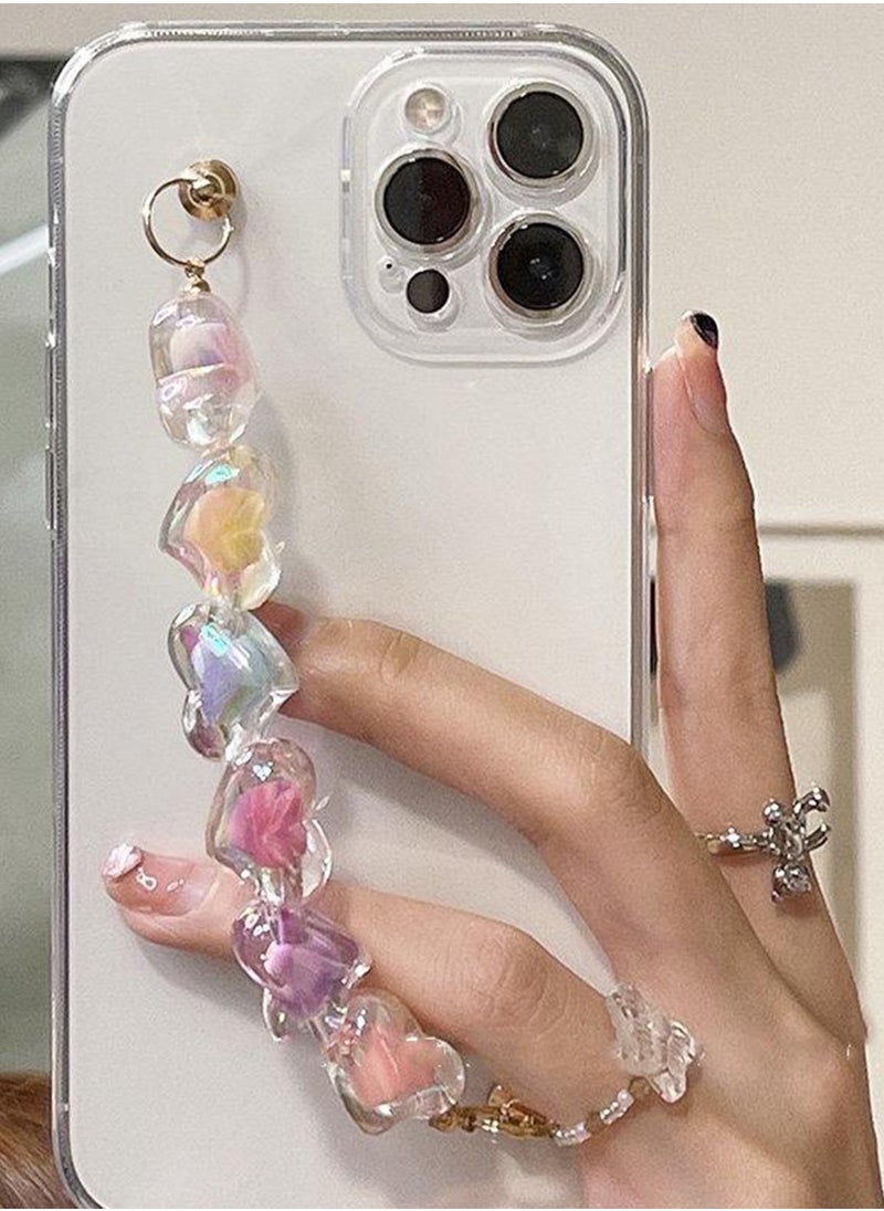 LAOONT - iPhone 12 Cover With a Colorful Hearts Chain - Image 1