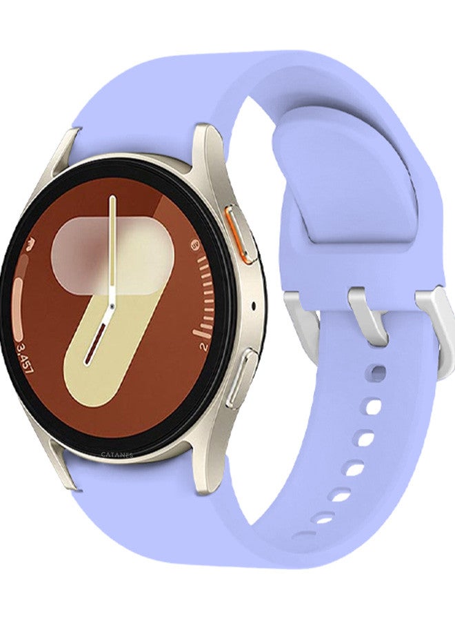 CATANES for Galaxy Watch 7 Strap 40mm 44mm,for Samsung Galaxy Watch FE Band 20mm Soft Silicone Sport Strap Women Men,No Gap Bracelet Wristbands Purple - Image 1