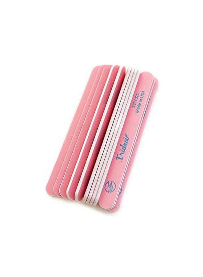Iridesi Nail Files And Buffers Premium Pink Light Pink 280 320 Washable Emery Boards 7 Inches Long 12 Pack - Image 2