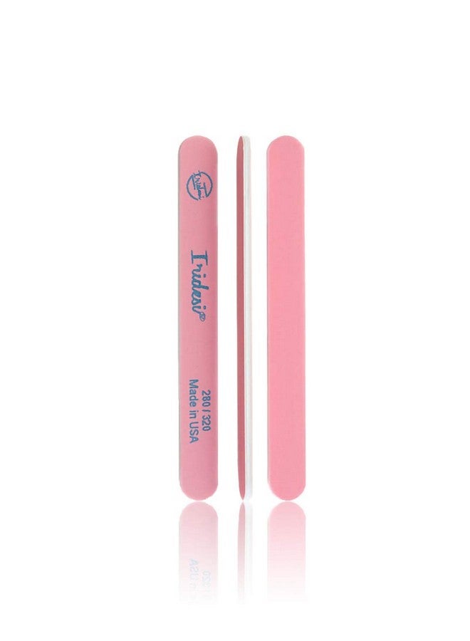 Iridesi Nail Files And Buffers Premium Pink Light Pink 280 320 Washable Emery Boards 7 Inches Long 12 Pack - Image 1