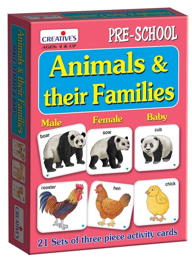 كرييتف إديوكيشنال آيدز حيوانات إبداعية وعائلاتها + الحيوانات: منازلها وطعامها | مجموعة تعليمية لمرحلة ما قبل المدرسة عن الحيوانات وعائلاتها ومنازلها وطعامها | من سن 3 سنوات فما فوق - Image 4