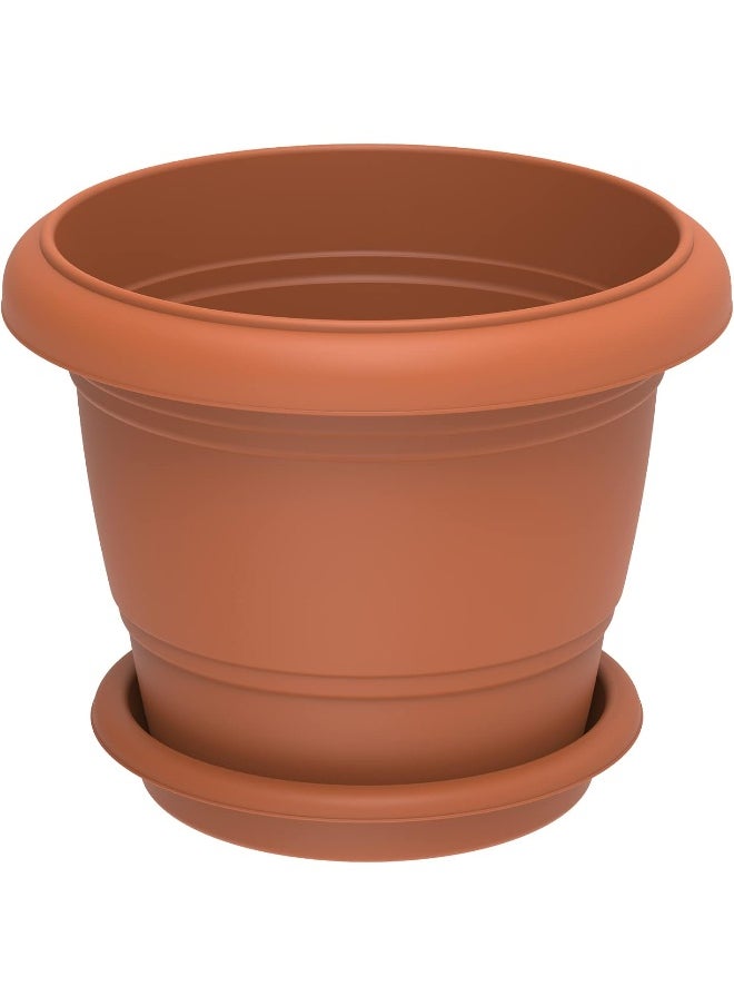 Cosmoplast Cosmoplast 24" Round Flowerpot with Tray  - Image 1